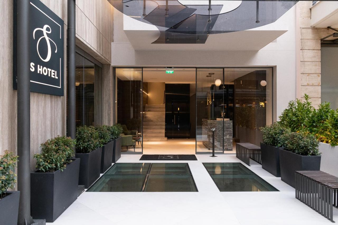 S Hotel Boutique Szaloniki Kültér fotó Entrance of the hotel
